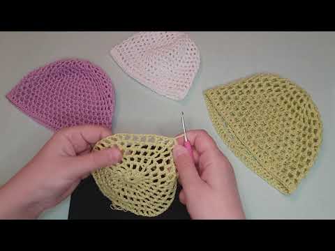 Видео: Как связать панамку крючком. Crochet summer hat for girl.