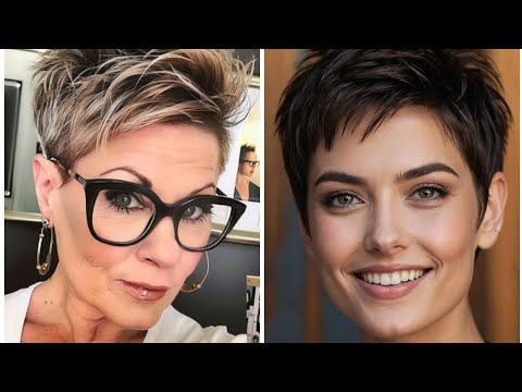 Видео: Последние 40 изображений коротких стрижек для женщин и удлиненного боба-пикси