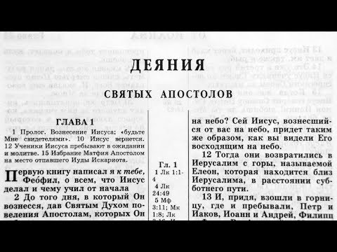 Видео: Библия. Деяния святых Апостолов. Новый Завет (читает Игорь Козлов)