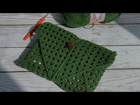 Видео: Чехол для ВСЕГО🤩как в Pinterest/вяжем крючком #сумкаклатч #сумкакрючком