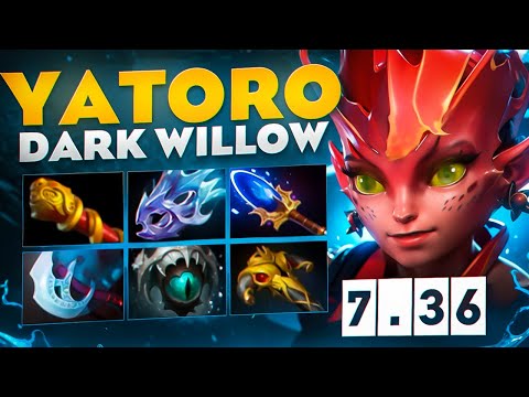 Видео: НОВАЯ КЕРИ ДАРК ВИЛЛОУ В ТЯЖЕЛОЙ ИГРЕ ОТ YATORO🔥| Dark Willow 7.36a