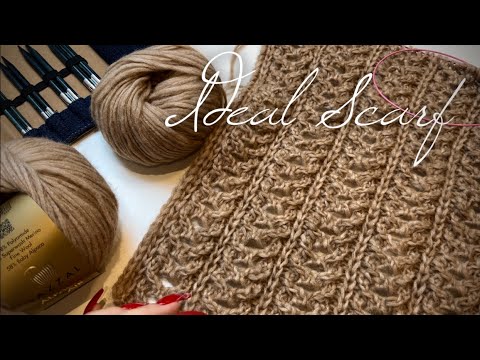 Видео: Красивейший шарф за два часа! 🎄🧣👌 Мастер-класс! Knitting beautiful scarf