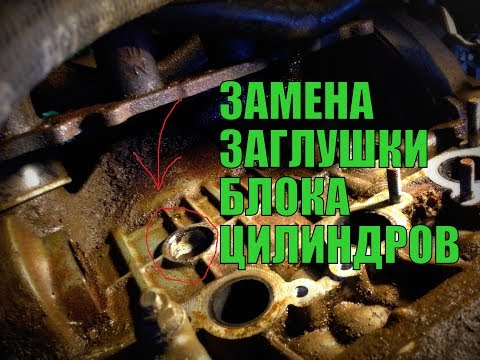 Видео: Замена заглушки блока цилиндров не снимая двигатель