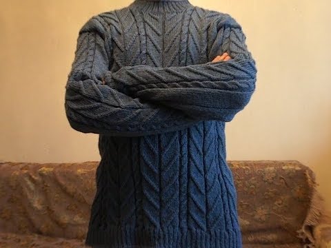 Видео: Пуловер мужской на машинке. Описание и советы