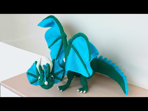 Видео: Дракон крючком. Игрушка крючком. Часть 1. Голова.