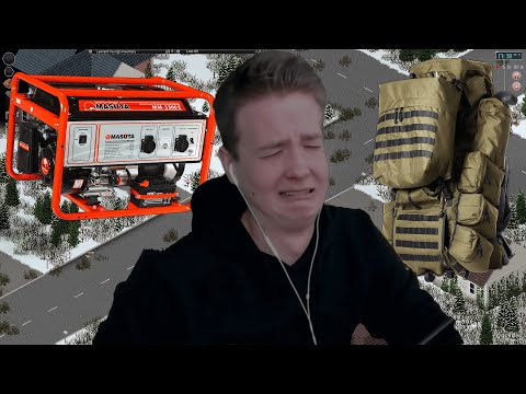 Видео: Генератор и сумка троллят Jeensa в project zomboid #2