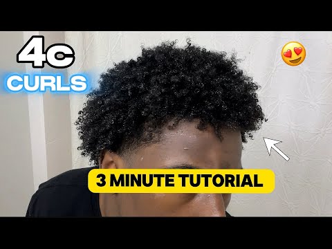 Видео: Как быстро завить короткие волосы 4C (для чернокожих мужчин)🤩