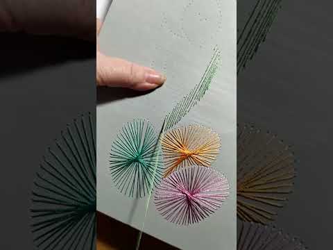 Видео: Панно "Ирис"в технике изонить Урок 1