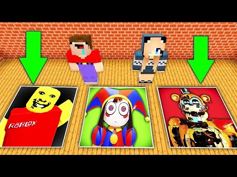 Видео: НУБ И ДЕВУШКА ПРО ПРОТИВ СТРАШНЫЕ ЯМЫ МОНСТРОВ В МАЙНКРАФТЕ ФНАФ РУИНЫ И СТРАННЫЙ ПАПА РОБЛОКС