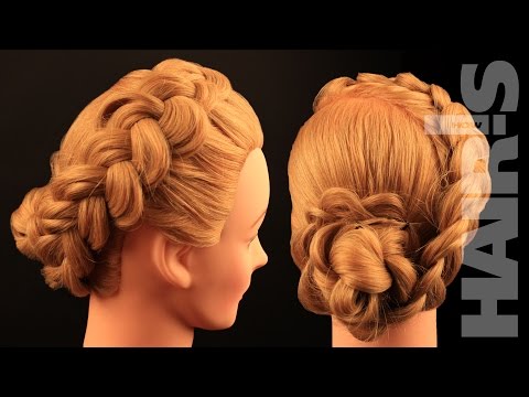 Видео: Делаем прическу из обратной французской косы - видеоурок (мастер-класс) Hair’s How