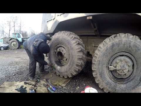 Видео: Урал серия 42,восстановление подкачки шин