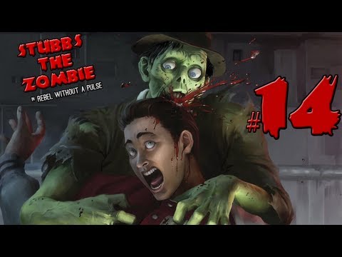 Видео: Stubbs the Zombie - часть 14: Мины и солдатики
