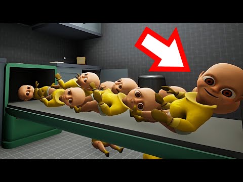 Видео: БОЛЬШАЯ ГОРКА МОНСТРА НА КУХНЕ ?! ИГРА The Baby In Yellow