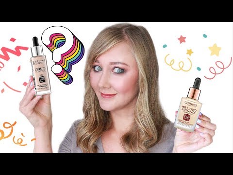 Видео: Битва тонов! Eveline liquid control VS Catrice hd liquid radiance. + Пудра All Nighter UD!