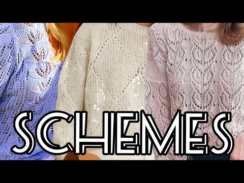 Видео: Красивое вязание со схемами, женские свитера. Beautiful knitting with patterns, women's sweaters.