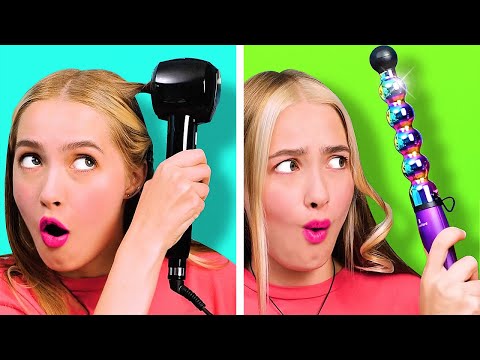 Видео: МЫ ПРОВЕРИЛИ СТРАННЫЕ ГАДЖЕТЫ ДЛЯ МАКИЯЖА И ПРИЧЕСОК || 32 бьюти трюка и лайфхака для девчонок