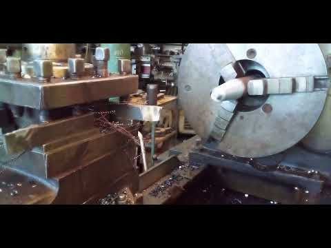 Видео: 1М63. Шпоночный паз "наоборот" в коническом отверстии. Фальшвал. Как подрезать гребной винт.