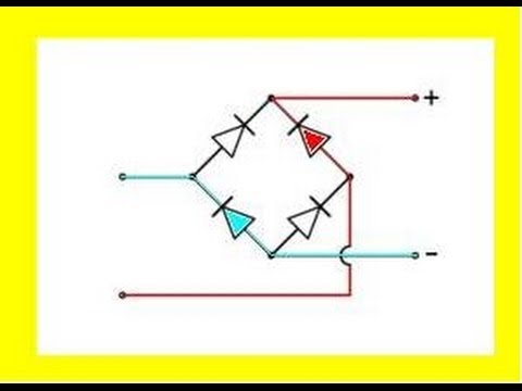 Видео: Диод, диодный мост.   (Схемотехника на двух пальцах)