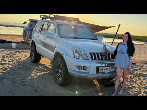 Видео: Хасан. Пляж трёх границ. Дикий отдых. Часть2 #tunergarage #prado120 #море