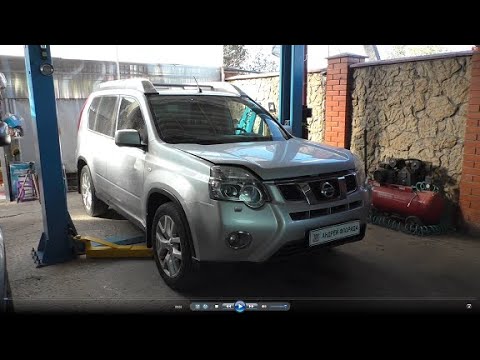 Видео: Замена тормозных колодок на передней оси на Ниссан Х трейл 2014 года Nissan X TRAIL