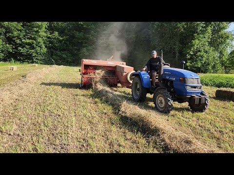 Видео: Пресування сіна в селі 👍🇺🇦