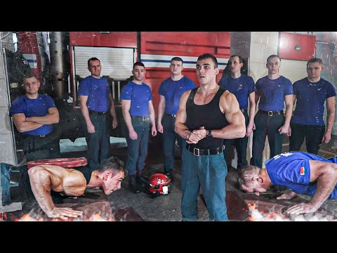 Видео: НЕВОЗМОЖНОЕ ОТЖИМАНИЕ (Сделают ли ПОЖАРНЫЕ 1 Раз ?!)