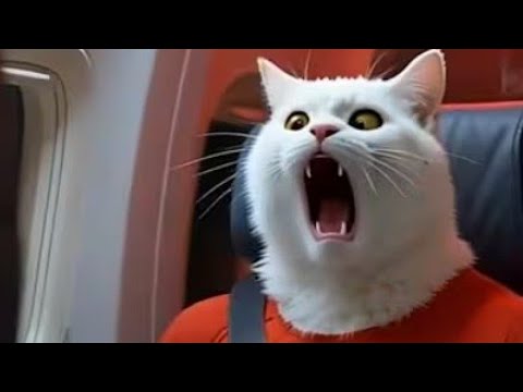 Видео: Кот нейро  сеть # 🐱💥 plane Wes crashing ... Until a kitten in a Mech Suit Flet In  to seve his Dad