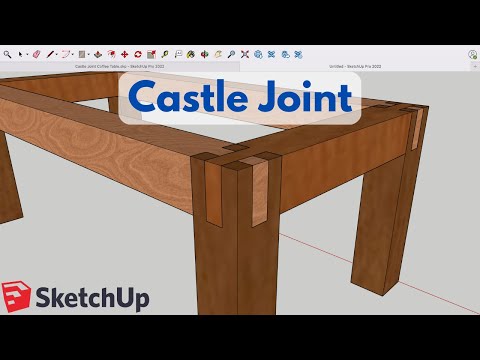 Видео: Как сделать замковое соединение в SketchUp