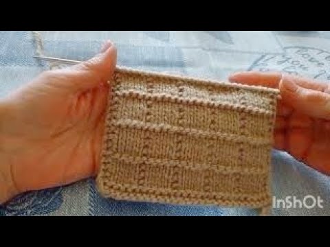 Видео: Узор "Квадратики" поворотными и круговыми рядами.