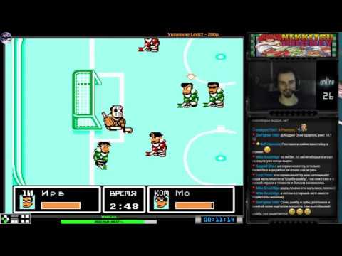 Видео: Ike Ike! Nekketsu Hockey-bu: Subete Koronde Dai Rantou прохождение | Игра на Dendy, Nes Стрим RUS