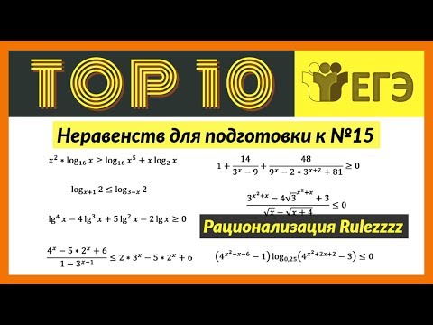 Видео: Топ 10 Неравенств для подготовки к ЕГЭ (#15)