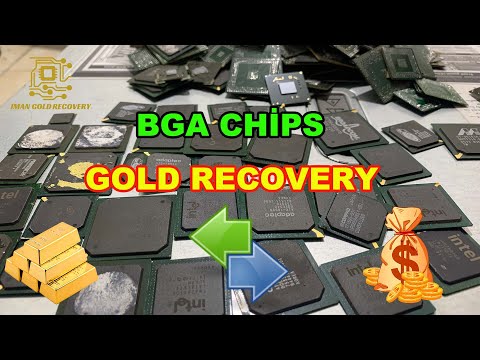 Видео: Извлечение золота из чипов BGA.Металлолом компьютеров.Лучшая часть