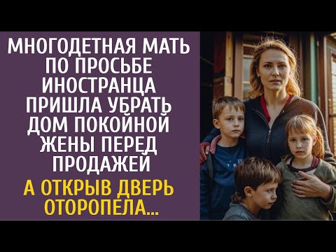 Видео: Многодетная мать по заказу иностранца пришла убрать дом покойной жены перед продажей… А открыв дверь