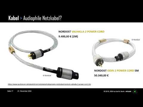 Видео: Карла М. Славика «Аудиокабели — где заканчивается физика, где начинается чёрная магия».