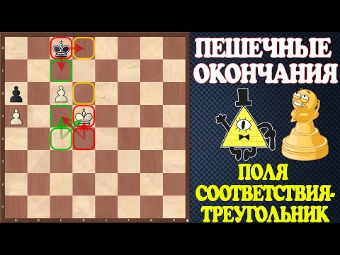 Видео: Шахматы. Учебник эндшпиля №4. Пешечные окончания. Поля соответствия - Треугольник