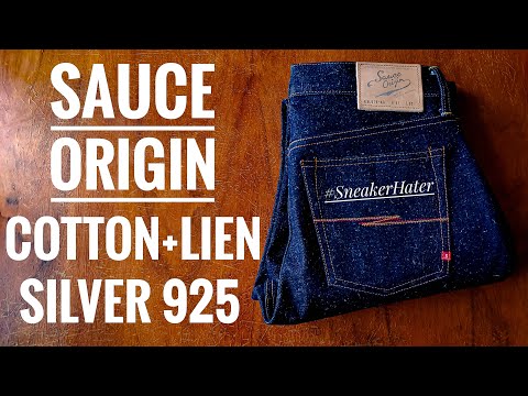 Видео: ДЖИНСЫ SAUCE ORIGIN ИЗ ФРАНЦУЗСКОГО ЛЬНА И ХЛОПКА 19 УНЦИЙ И СЕРЕБРЯНЫЙ БОЛТ!