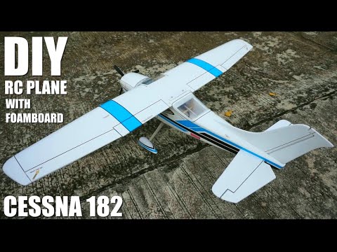 Видео: Как сделать радиоуправляемый самолет Cessna 182 из пенопласта: Пошаговый мастер-класс