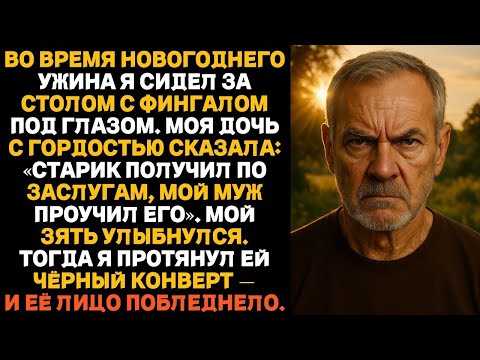 Видео: На ужине в честь Нового года я стоял перед гостями с синяком под глазом  Через минуту всё измен