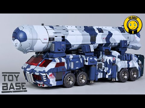 Видео: TFC Toys STC 01P Ледяной волк ядерный запуск Оптимус Прайм робот-грузовик