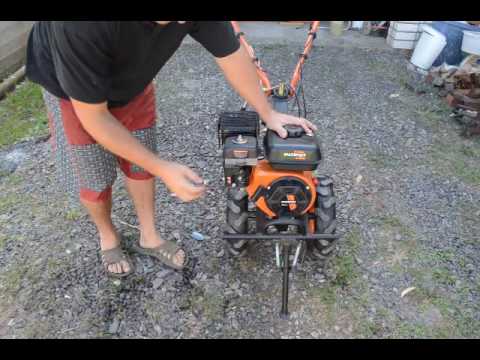 Видео: Первый пуск мотоблока Patriot Vegas 7  видео 2