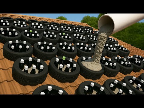 Видео: Мало кто знает об этом великом изобретении! 9 бесплатных идей из пустых бутылок + цемента/старых шин