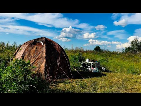 Видео: Рыбалка с сыном / Установка палатки УП 2 / Ночуем у озера