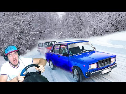 Видео: ЗИМНИЙ ДРИФТ НА ЖИГЕ ВАЗ 2107 - MOTOR DEPOT