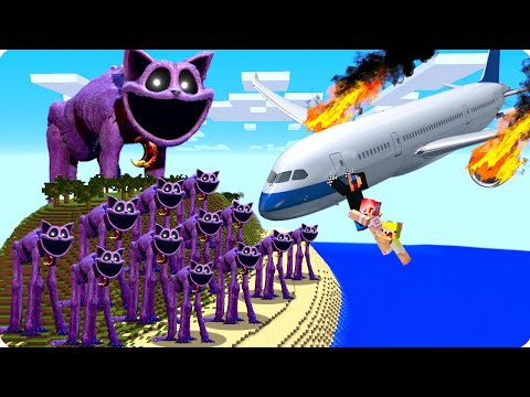 Видео: ✈️КРУШЕНИЕ САМОЛЁТА НА ОСТРОВ КЭТНЭПА В МАЙНКРАФТ! ШЕДИ ЛЕСКА И НУБИК MINECRAFT