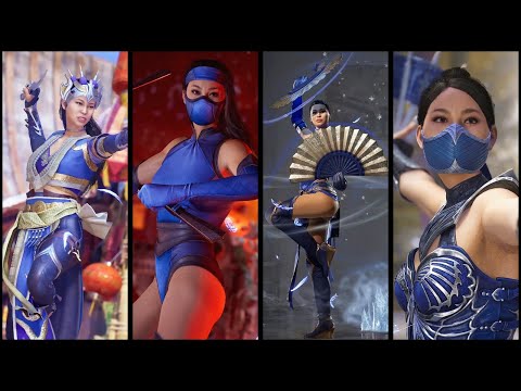 Видео: Китана — Вступления и Победа — Все облики — Mortal Kombat 1