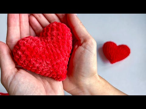 Видео: Вязаное сердечко крючком для начинающих ❤️ подробный мастер-класс
