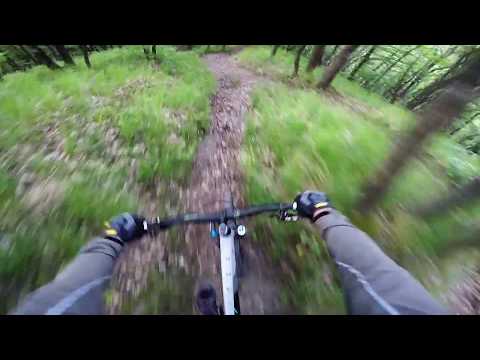 Видео: Екстремно и стръмно спускане по "Кривата" пътека, Витоша - Extreme steep downhill in Bulgaria