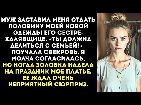 Видео: «Зачем тебе столько платьев  Моя сестра тоже хочет быть красивой!» — муж выгреб мой гардероб