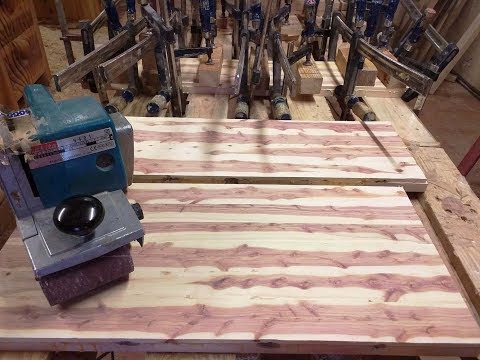 Видео: Щит из можжевельника, склейка щита из можжевельника