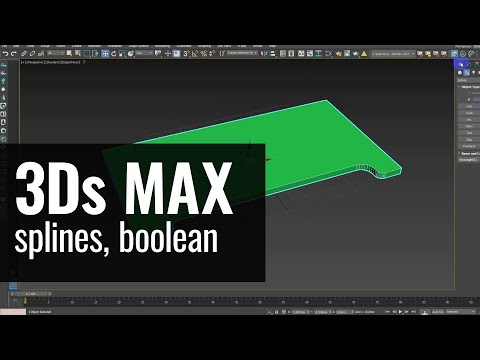 Видео: 3Ds Max. Splines. Boolean. Мощный инструмент моделирования